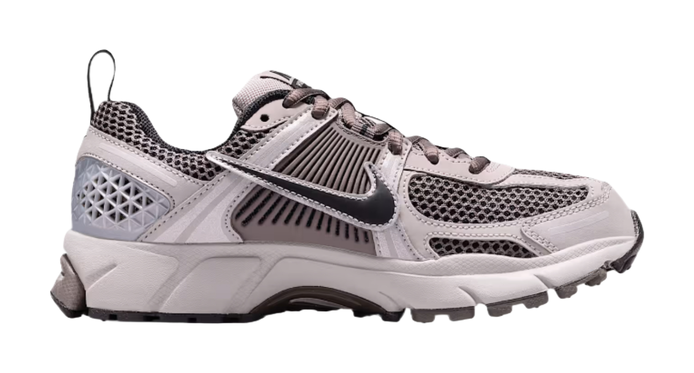 Nike Vomero 5 Shock Absorbers Low Top Kids Running Shoes Preppy Gray/Cave Stone/Metallic Silver/Black Teenagers  vjsneaker.com
