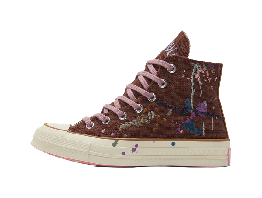 Chuck 70 Bandulu x Chuck 70 Converse High Paint Splatter - Cappuccino Base  vjsneaker.com
