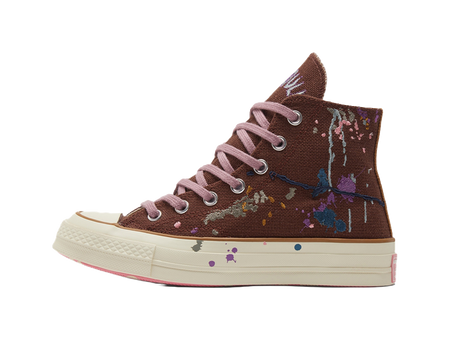 Chuck 70 Bandulu x Chuck 70 Converse High Paint Splatter - Cappuccino Base  vjsneaker.com