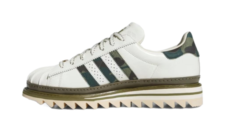 Superstar Clot x Bape x Superstar Adidas Originals Off White Olive Cargo  vjsneaker.com