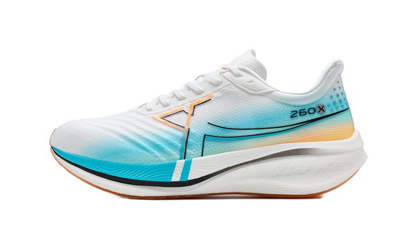 XTEP 260X 1.0 Abrasion Resistant Breathable Support Rebound Low top Marathon Running Shoes Men's Le Mans Color Scheme 