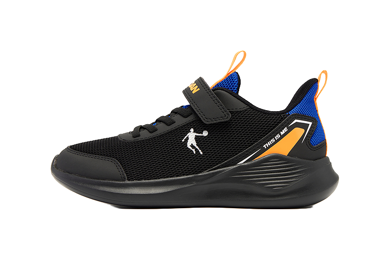 QIAODAN Kids' Running Shoes Black/Dazzling Blue Kids' 