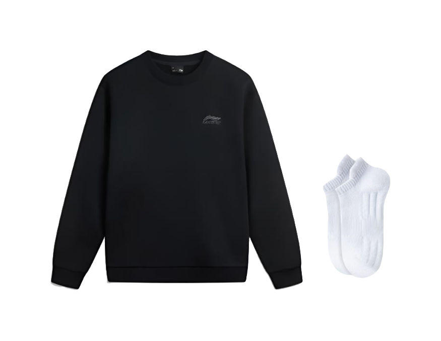 Li Ning Sweatshirts Unisex Crew Neck Thickened Regular  VJSNEAKER