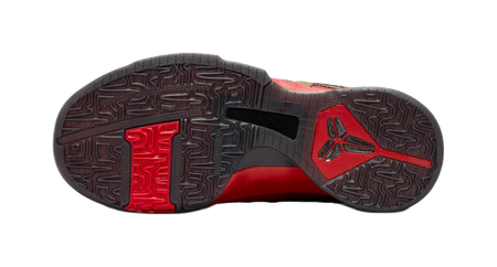 Nike Zoom Kobe 5 Slip Resistant Abrasion Resistant Low top Childrens Basketball Shoes Red Black Unisex  vjsneaker.com