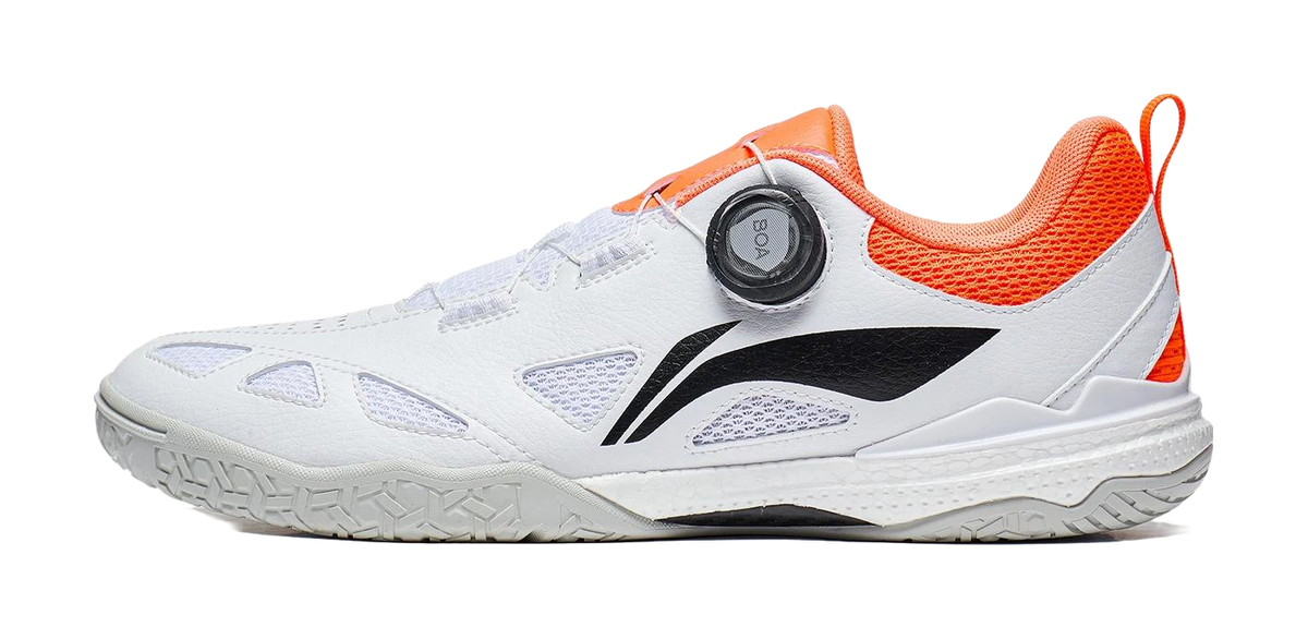 Li-Ning Mage PE "White Orange" APPU017-1 - Wang Chuqin Table Tennis Shoe Unisex