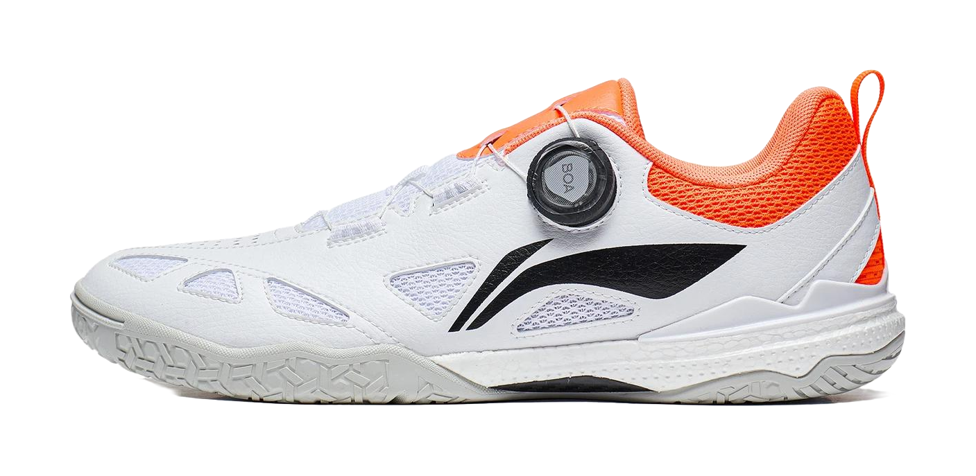 Li-Ning Mage PE "White Orange" APPU017-1 - Wang Chuqin Table Tennis Shoe Unisex