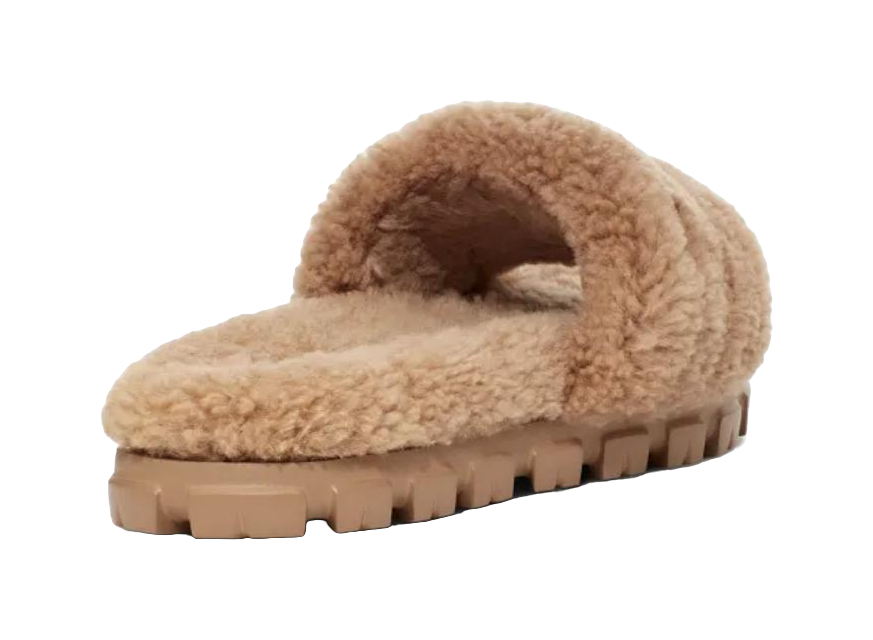 UGG Cozetta Curly Slide Chestnut Womens  vjsneaker.com