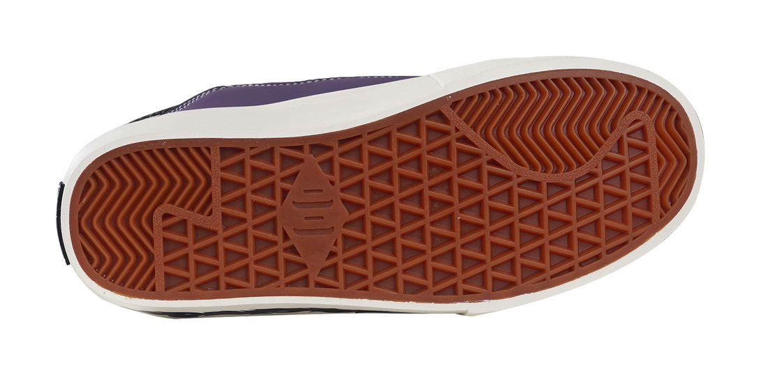 Ollieskate Wear resistant And Lightweight Low Top Skateboard Shoes Unisex Purple Black 