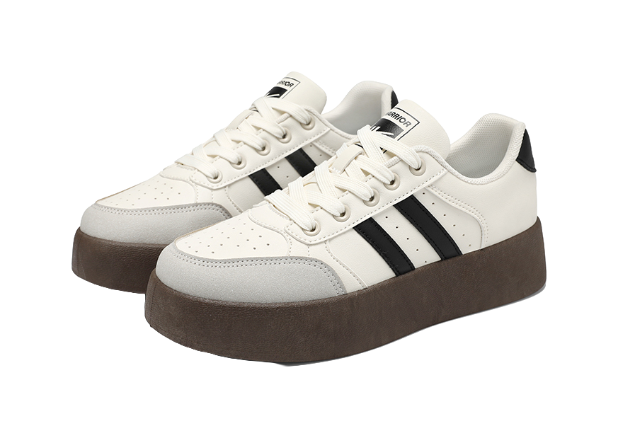 Warrior Lightweight Breathable Height Increasing Low top Skateboard Shoes Unisex 