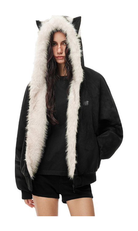 FDR Puffer Jackets Unisex Fur Collar Moderate  vjsneaker.com