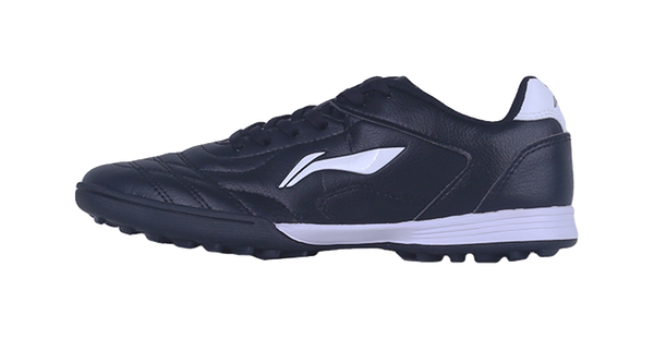 LiNing TF Broken Studs Slip-Resistant Cushioning Wear-Resistant Low-Top Soccer Shoes Black White Kids 