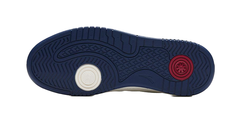 Anta Wave 3 Breathable Low top Skateboard Shoes Men's White Blue 