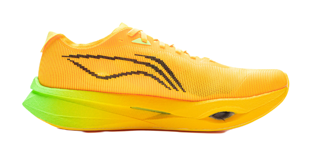 LiNing Trend Pro Cushioning Breathable Support Lightweight Rebound Low top Long Distance Running Shoes Unisex Yellow 