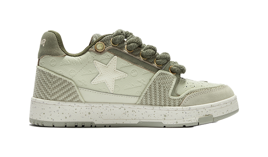 KAALIXTO x BEASTER Textile, Synthetic Leather Abrasion Resistant Low top Skateboard Shoes Unisex