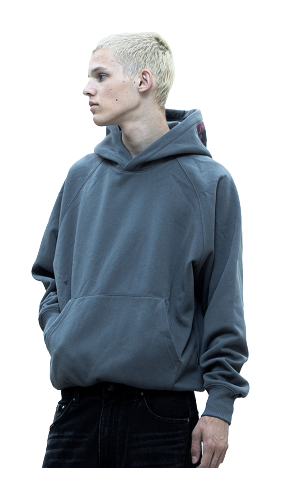 WHOOSIS letter embroidered LOGO hooded cover, classic and versatile, loose fit, campus multi-color, autumn and winter long sleeves with fleece hoodie, unisex  vjsneaker.com