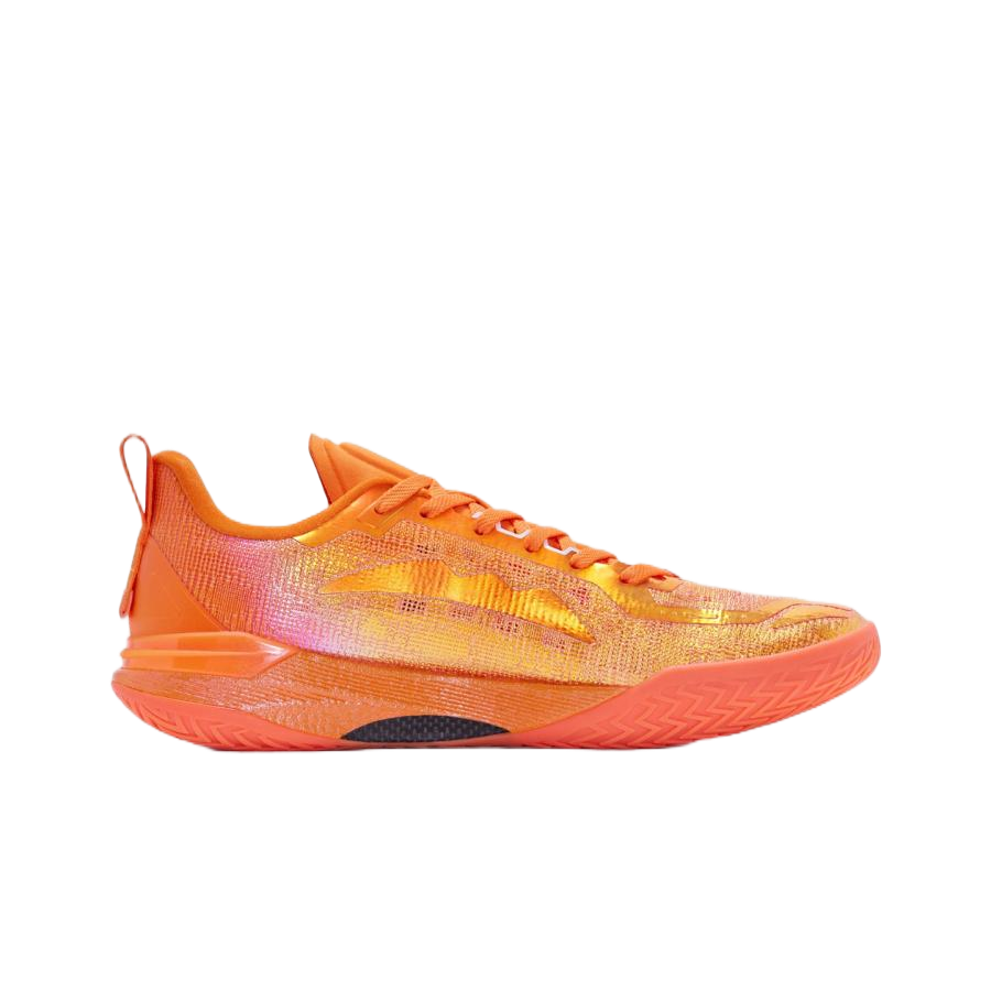 Volanti Mars Orange basketball shoes, lace-up low top with patterned outsole