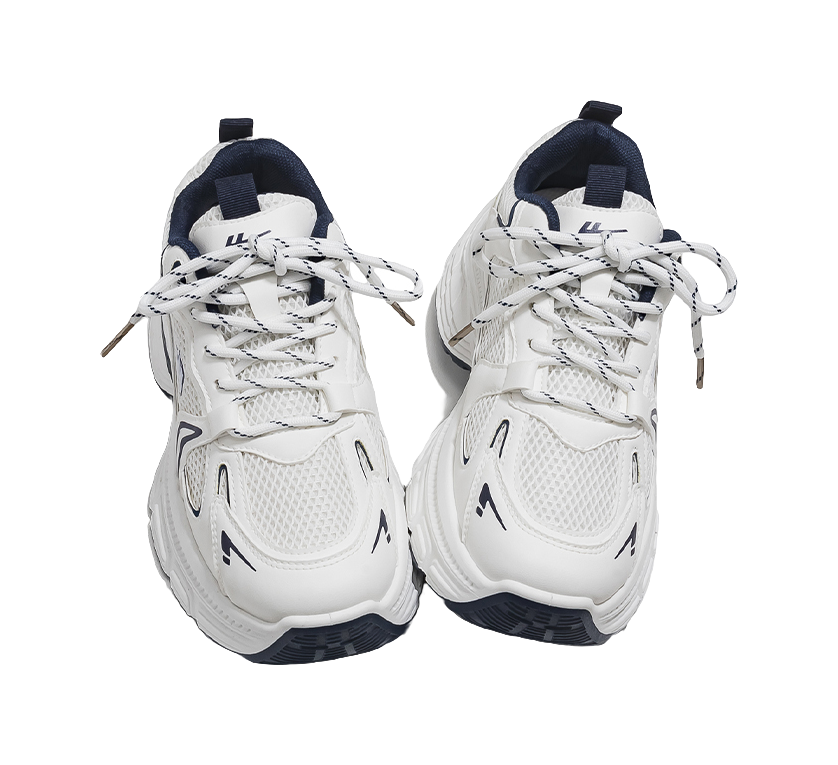 Warrior Low top Chunky Sneakers Womens Silver Gray Black  vjsneaker.com