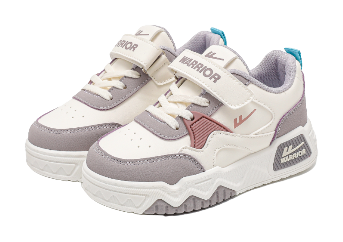 Warrior Boys Athletic Shoes Breathable Lightweight Cushioning Low top Girl Skateboard Shoes Kids  VJSNEAKER