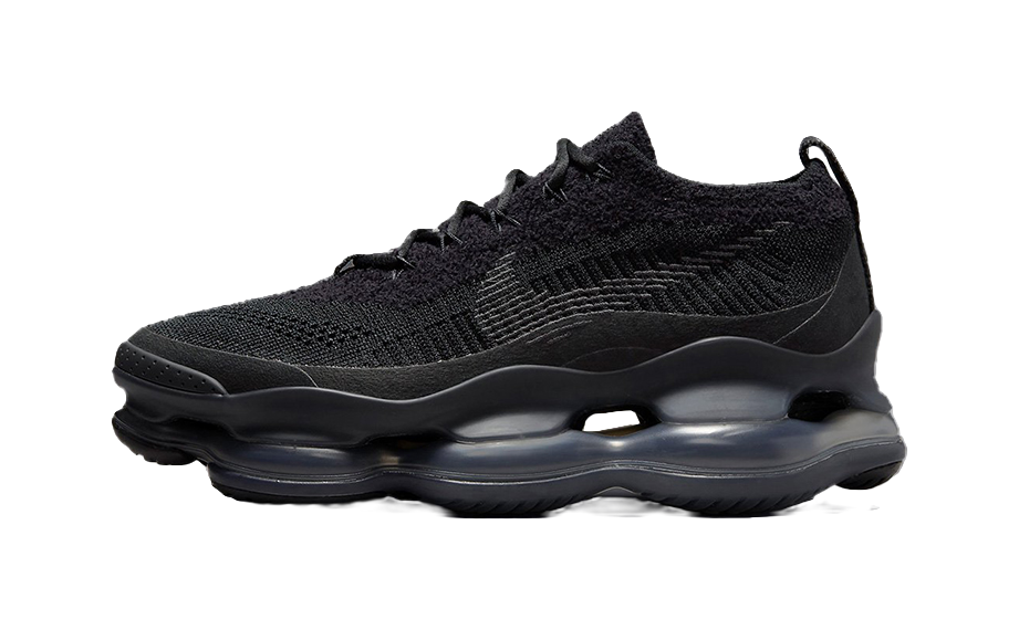 Nike Air Max Scorpion Flyknit Triple Black Womens  vjsneaker.com