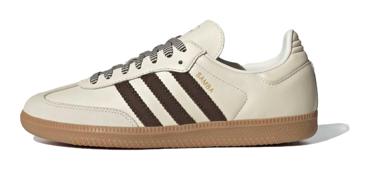Adidas Womens Samba Og Off White Dark Brown  vjsneaker.com