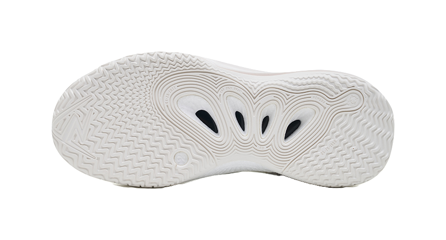 Rigorer Reeves second-generation AR2 Ghost lightweight, comfortable, fashionable, shock-absorbing, wear-resistant, breathable low cut sports basketball shoes for children in white and silver  VJSNEAKER