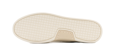 Antique white sneaker outsole with grid tread