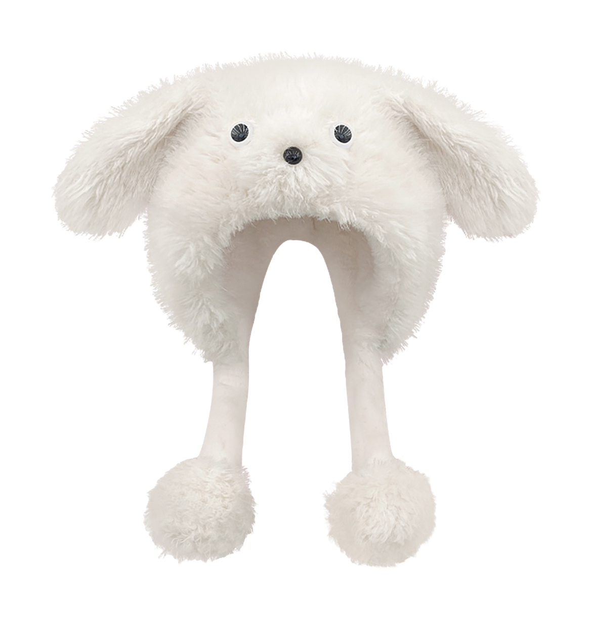 CMFY will move furry little dog ear hat, thick and cute windproof face enhancing little Lei Feng hat, polyester fiber wool hat, unisex couple's style  vjsneaker.com