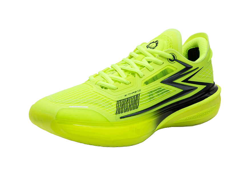 361° Speed BB Basketball Shoes Mens Low top Neon Solar Yellow/Obsidian Black  vjsneaker.com