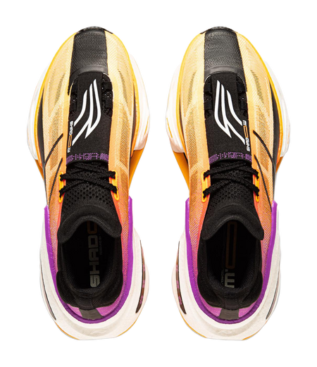 Li Ning Shadow 3.0 Cushioning Abrasion Resistant Breathable Rebound Low top Sprint Running Shoes Unisex Orange Black  VJsneaker