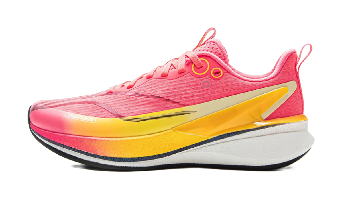Li Ning Children's Red Rabbit 8 PRO PU (Polyurethane) Fabric YOUNG Fashionable and Versatile Children's Running Shoes Fluorescent Rose Powder/Lemon Yellow Children's Edition  VJSNEAKER