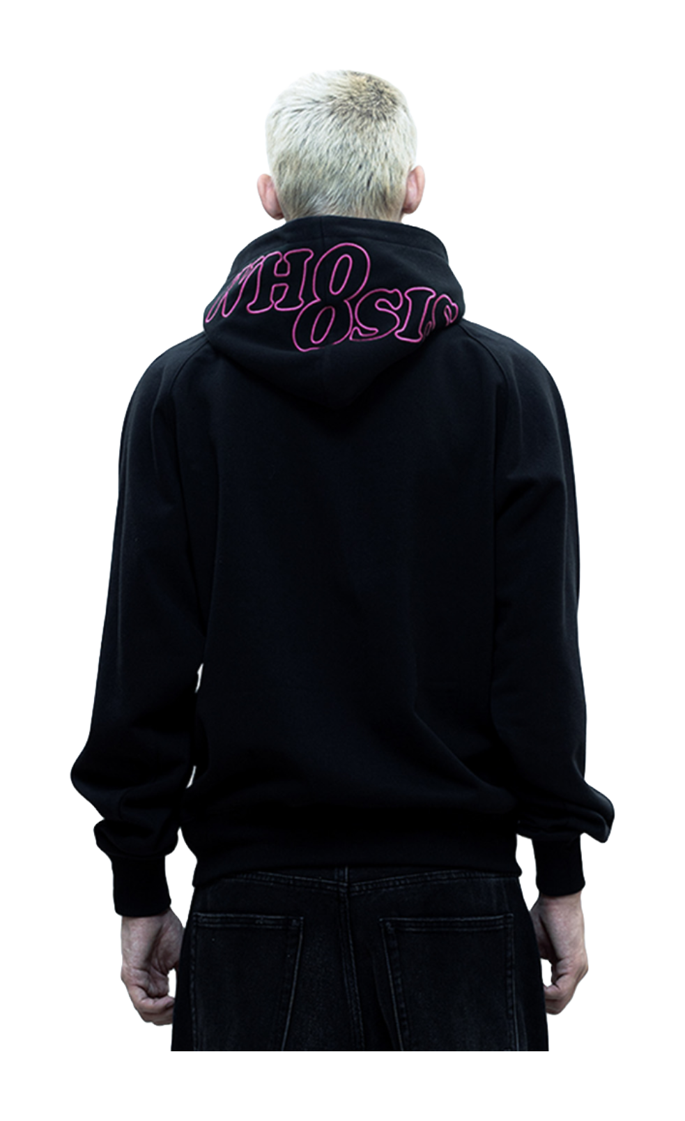 WHOOSIS letter embroidered LOGO hooded cover, classic and versatile, loose fit, campus multi-color, autumn and winter long sleeves with fleece hoodie, unisex  vjsneaker.com