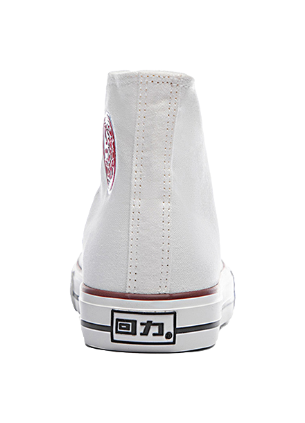 Warrior Wear resistant And Lightweight High top Canvas Shoes Unisex White  vjsneaker.com