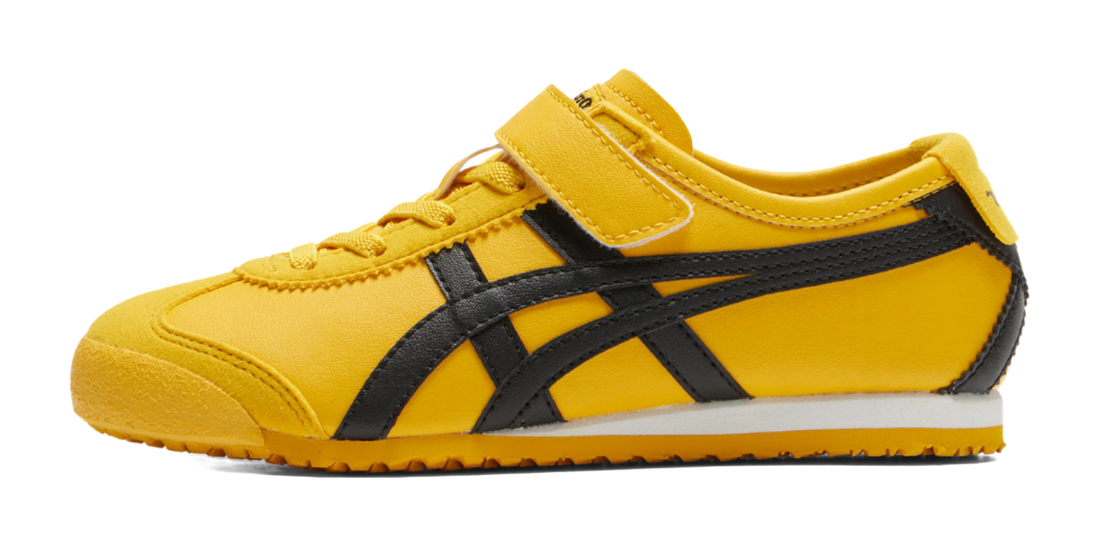 Onitsuka Tiger MEXICO 66 Anti-Slip Wear-Resistant Low-Top Kids Lifestyle Shoes Yellow Black Kids  VJSNEAKER