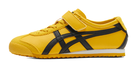 Onitsuka Tiger MEXICO 66 Anti-Slip Wear-Resistant Low-Top Kids Lifestyle Shoes Yellow Black Kids  VJSNEAKER