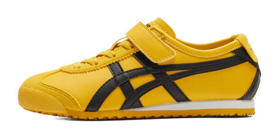 Onitsuka Tiger MEXICO 66 Anti-Slip Wear-Resistant Low-Top Kids Lifestyle Shoes Yellow Black Kids  VJSNEAKER