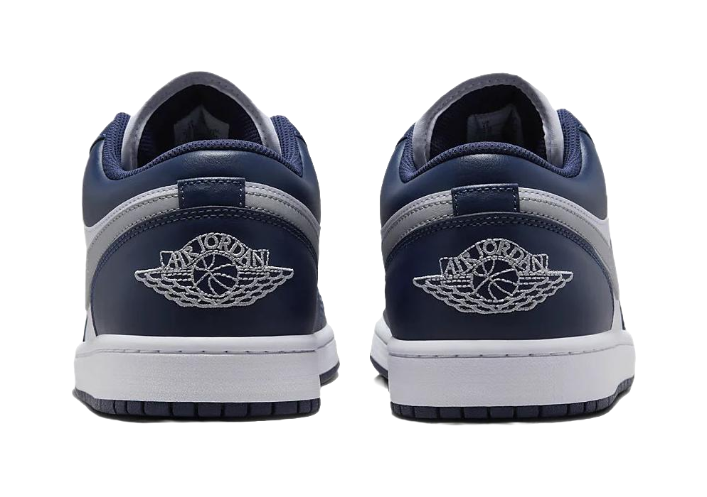 Jordan 1 Low Wolf Grey Midnight Navy  vjsneaker.com