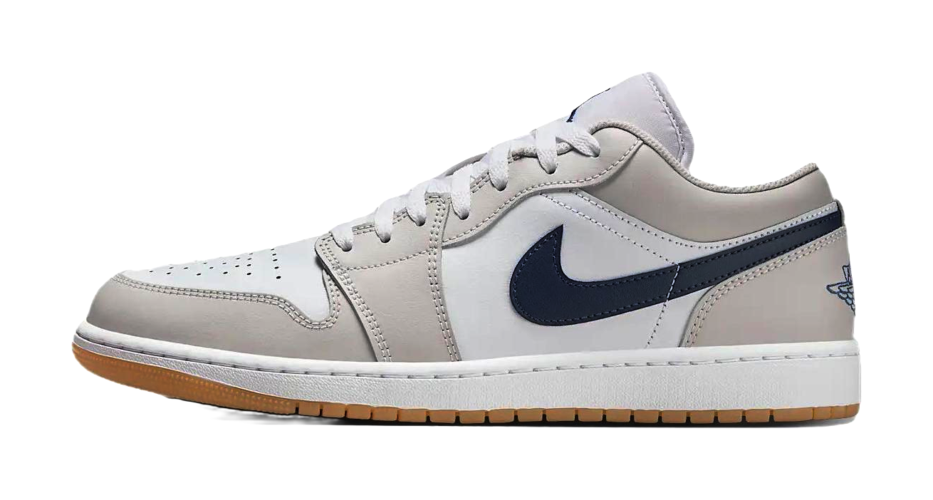 Jordan 1 Low Midnight Navy Neutral Grey  VJSNEAKER