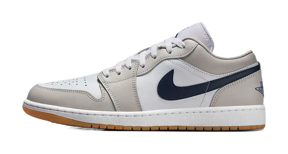 Jordan 1 Low Midnight Navy Neutral Grey  VJSNEAKER
