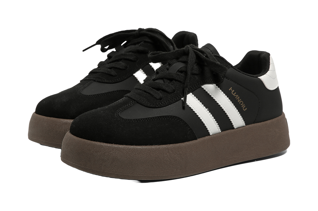 HUANQIU Abrasion Resistant Breathable Height Increasing Low top Skateboard Shoes Men's 