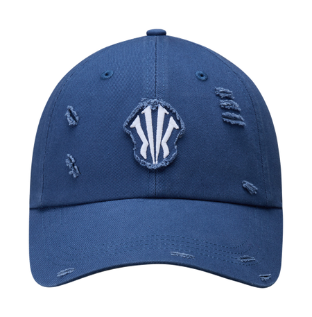 Anta Irving Series Fabric Baseball Caps Unisex Dark Cerulean  vjsneaker.com