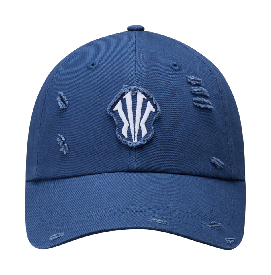 Anta Irving Series Fabric Baseball Caps Unisex Dark Cerulean  vjsneaker.com