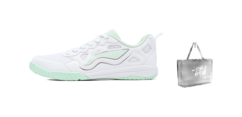 Li-Ning Eagle Eye 3.0 ESS "Po Lang" APPV011-2 - Table Tennis Shoe Unisex Standard White/Sky Blue Green