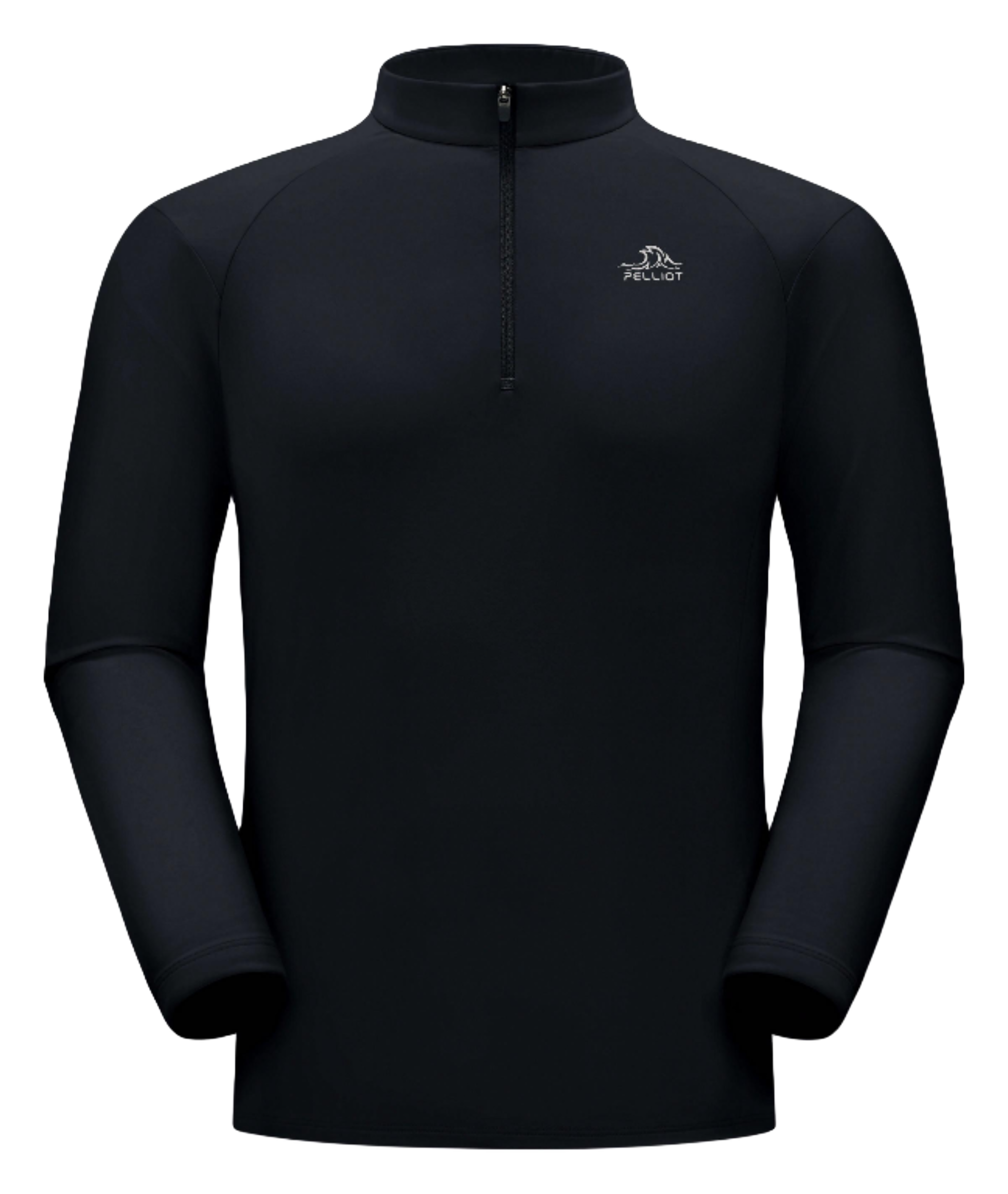 Boxi and PELLIOT Outdoor Cycling Plush Leisure Sports Warm Silver Ion Antibacterial Mountaineering Half Zipper Stand up Collar Top Lightweight, Comfortable, Fashionable, Versatile, Daily Commuter Long Sleeve Hoodie T-shirt for Men  vjsneaker.com