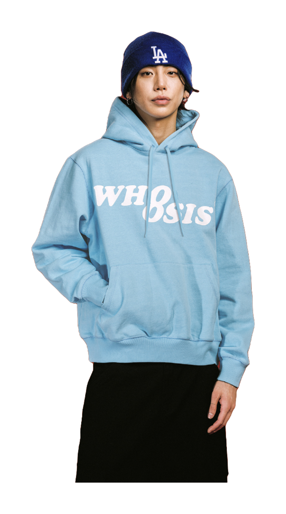WHOOSIS Shining Color Phantom Logo Hoodie Casual Loose Versatile Letter Campus Warm Autumn/Winter Plus Velvet Hoodie Unisex  vjsneaker.com