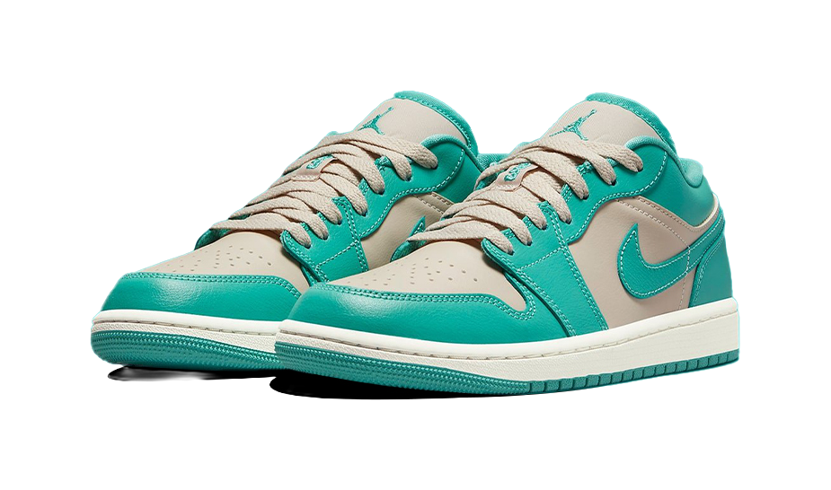 Air Jordan 1 Low Tropical Teal Sandy Beige Womens  vjsneaker.com