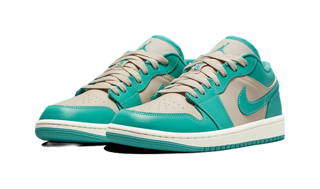Air Jordan 1 Low Tropical Teal Sandy Beige Womens  vjsneaker.com