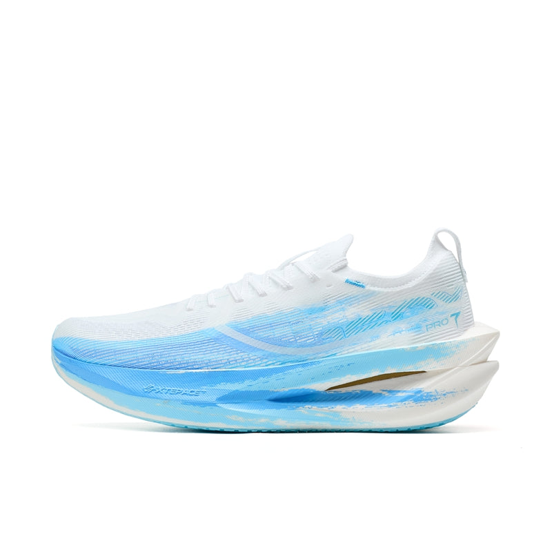 Xtep 160X 7.0 PRO "White/Blue" 974119110068 - Marathon Racing Shoe Unisex White  vjsneaker.com