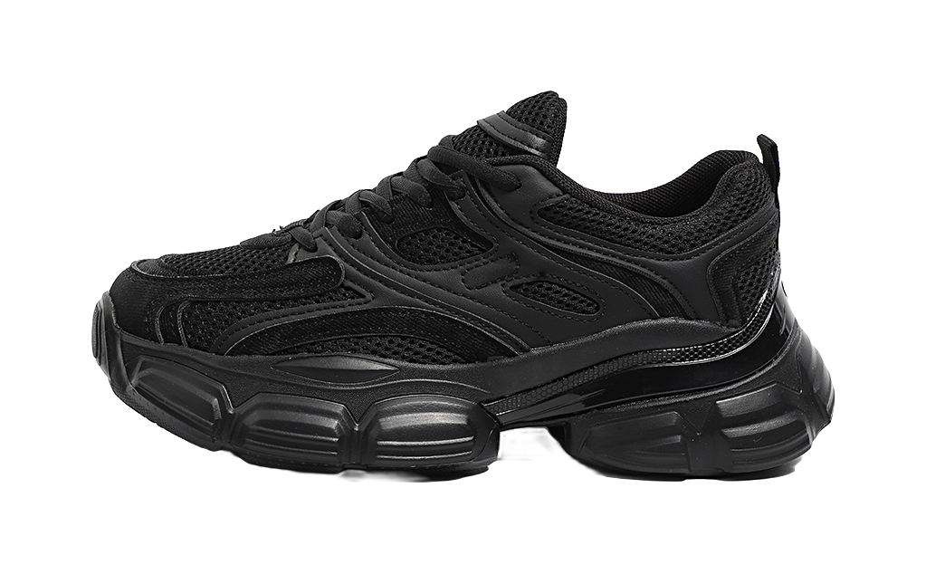 HUANQIU Cushioning, Slip Resistant, Abrasion Resistant, Breathable, Balance Low top Chunky Sneakers Women's 