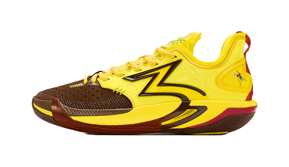 361 ° BIG3 6.0 Pro SpongeBob SquarePants Professional Comfort Training Practical Shock Absorbent Wear resistant Anti slip Low cut Basketball Shoes for Men  VJSNEAKER