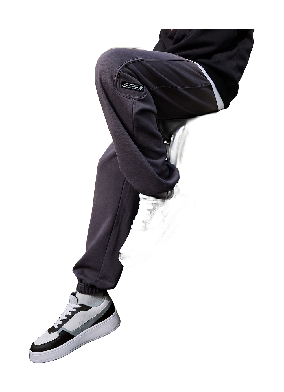 LINING Duda Skateboard Shoes Men's Low top Black/Standard White 